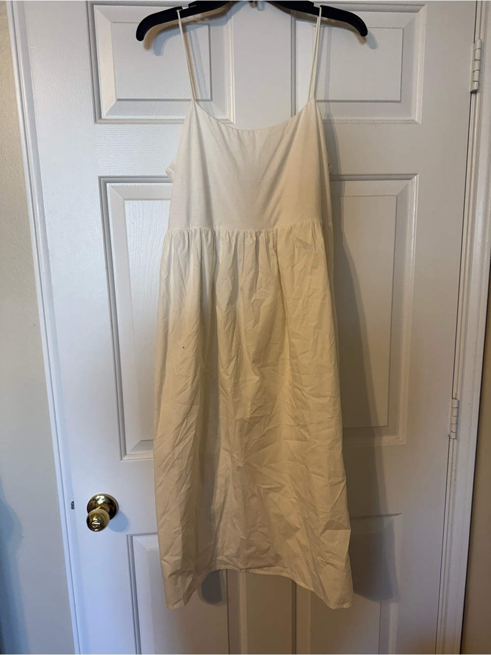 Women's White Spaghetti-Strap Summer Dress